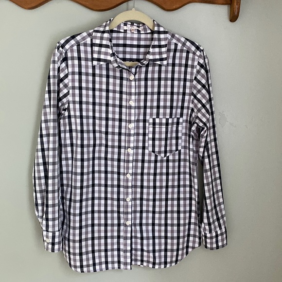 Cherish Tops - Cherish Plaid Button Up Shirt XS